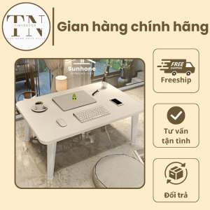 Bàn học gấp gọn ngồi bệt, dùng cho học sinh, sinh viên, để laptop làm việc. bàn chân nhựa cứng 40x60cm mặt gỗ mdf